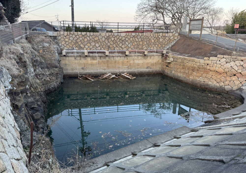 周防灘干拓遺跡 高泊開作浜五挺唐樋2