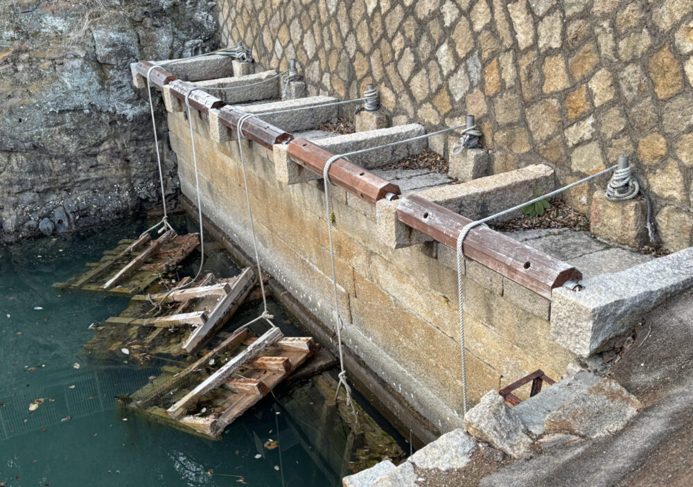 周防灘干拓遺跡 高泊開作浜五挺唐樋3