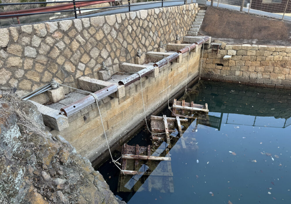 周防灘干拓遺跡 高泊開作浜五挺唐樋5